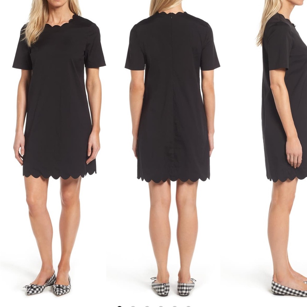 Halogen Scalloped Shift Dress